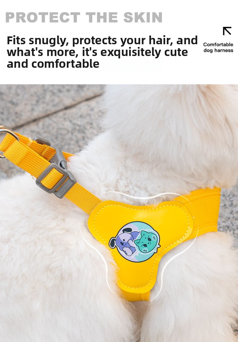 2026 New X-Shape Dog Harness & Leash Set - No-Choke Reflective Step-In Vest Harness for Small & Medium Dogs