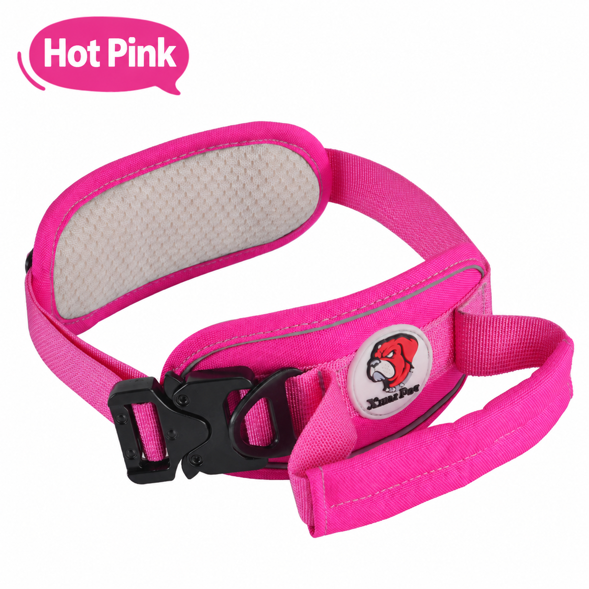 Tactical Dog Collar with Control Handle - Heavy-Duty Padded Training Collar for Medium & Large Dogs