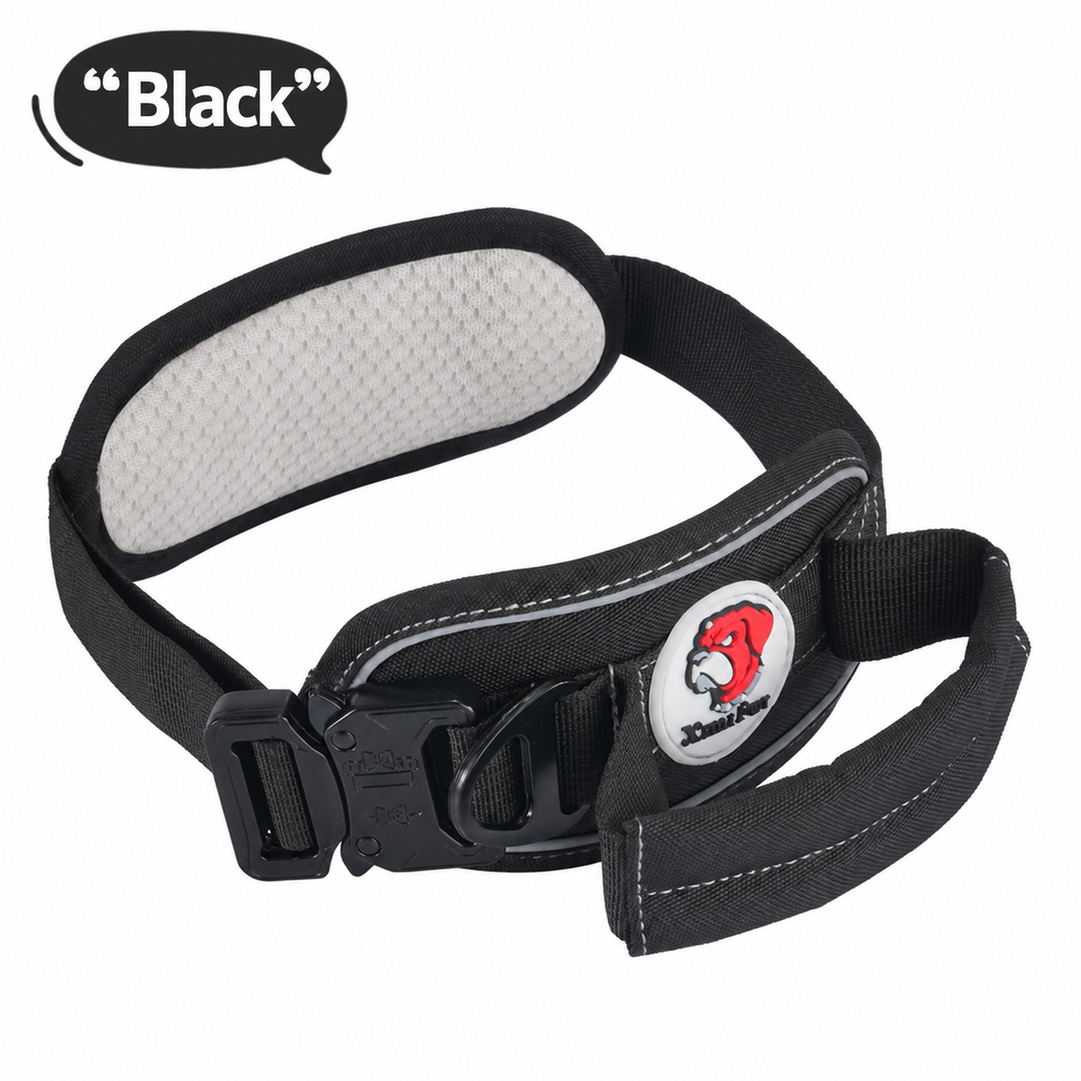 Tactical Dog Collar with Control Handle - Heavy-Duty Padded Training Collar for Medium & Large Dogs