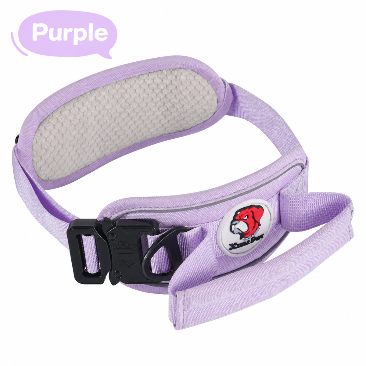 Tactical Dog Collar with Control Handle - Heavy-Duty Padded Training Collar for Medium & Large Dogs