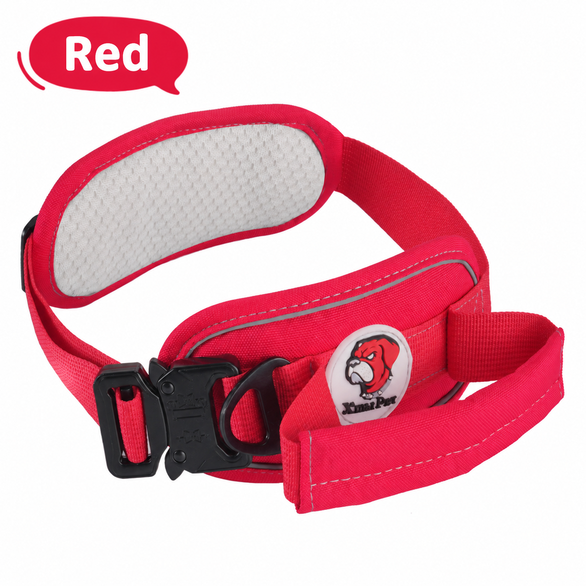 Tactical Dog Collar with Control Handle - Heavy-Duty Padded Training Collar for Medium & Large Dogs