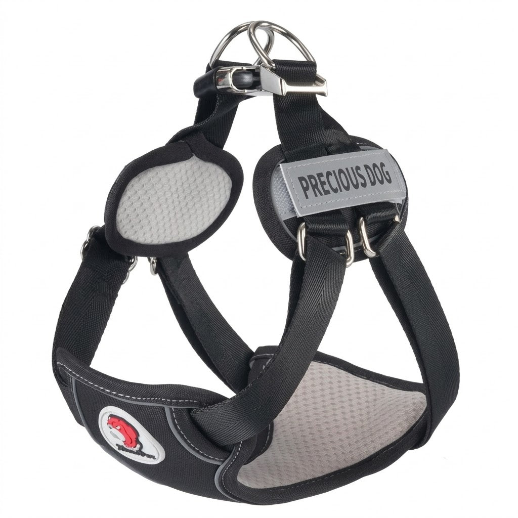 Tactical No-Pull Dog Harness and Leash Set - Breathable Reflective Mesh Vest